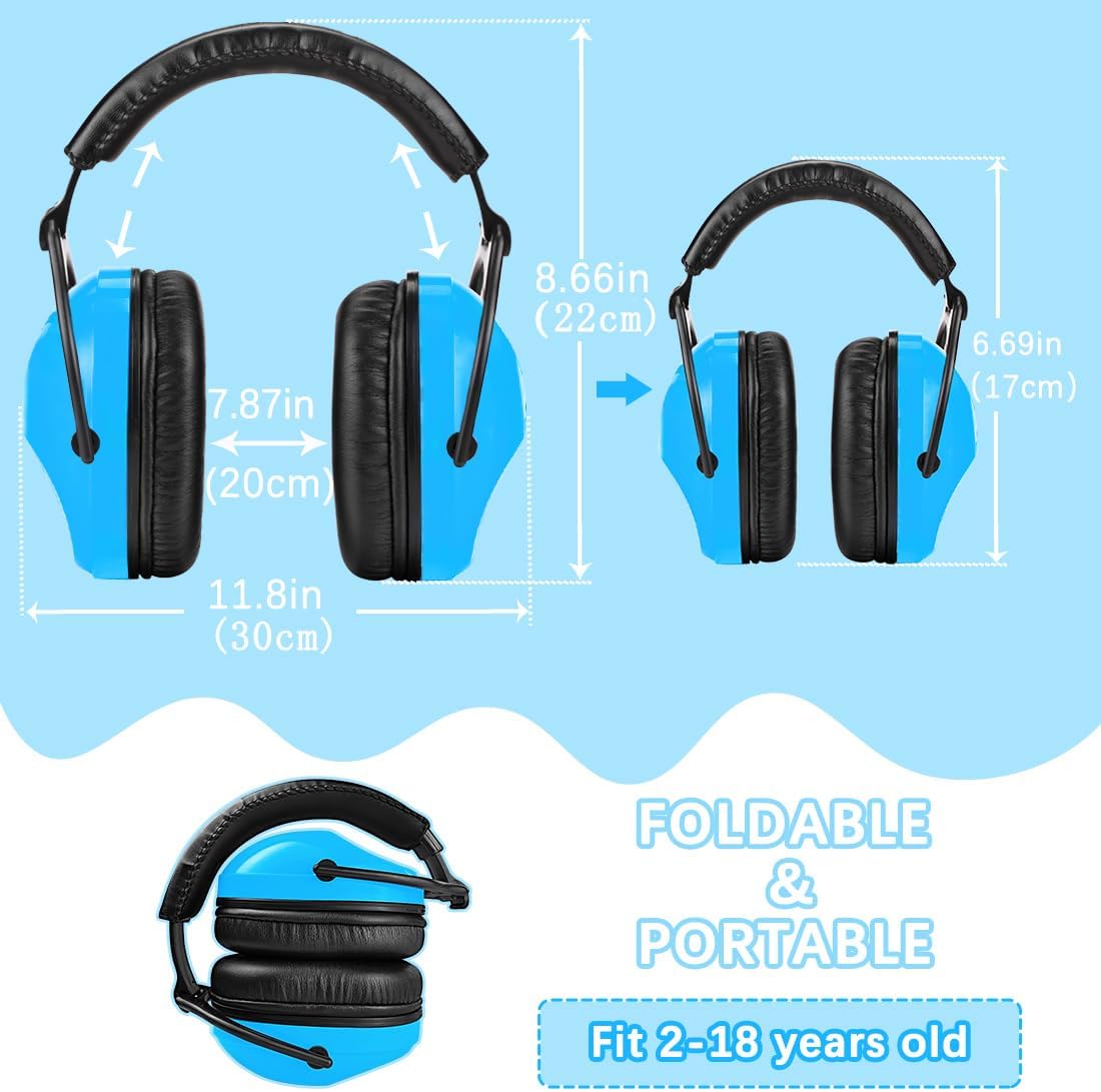 ZOHAN Kids Ear Protection 2 Pack,Kids Noise Canceling Headphone for Concerts, Monster Truck, Fireworks - Image 5